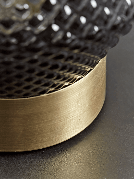 Textured LED Table Lamp - Smoke