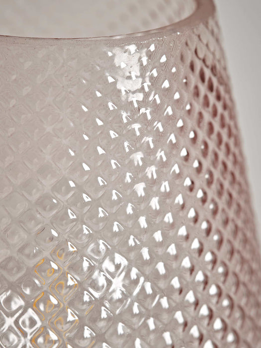 Textured LED Table Lamp - Blush