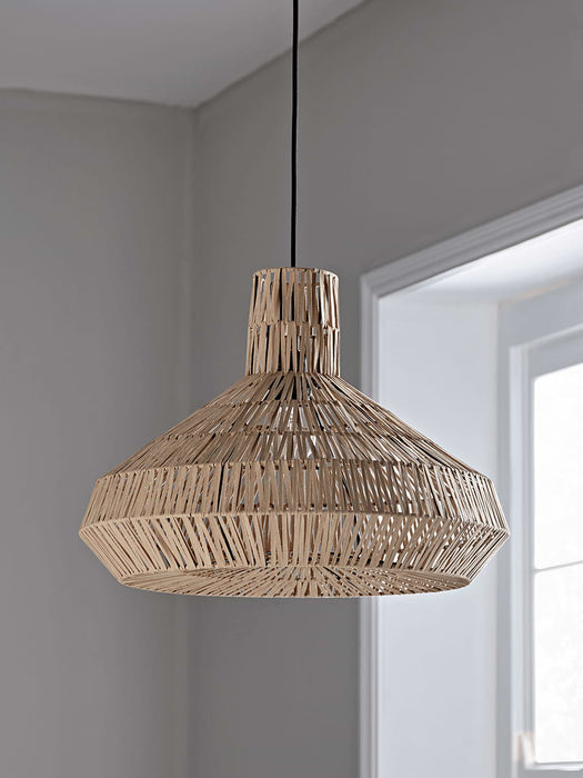 Woven Leather Pendant