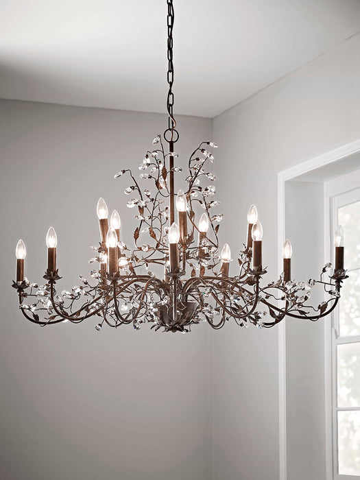 Antique Bronze Distressed Chandelier