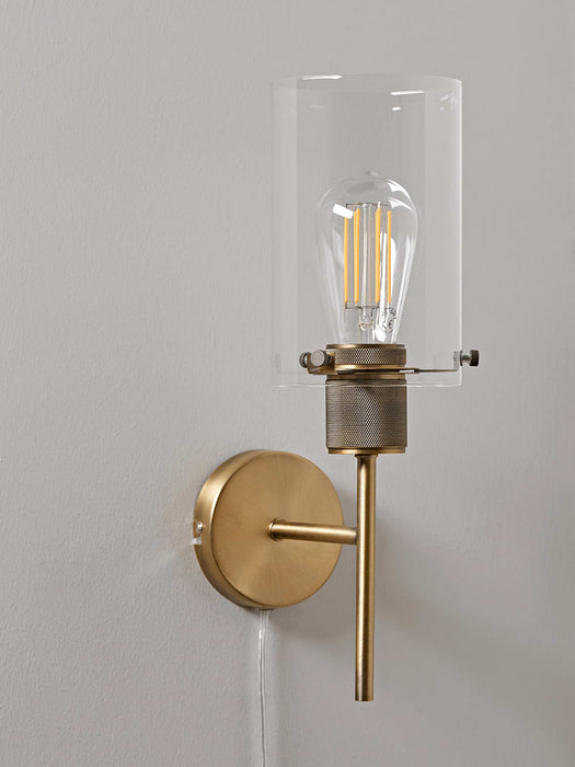 Brass Stem Wall Light