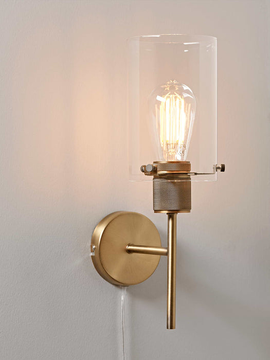 Brass Stem Wall Light