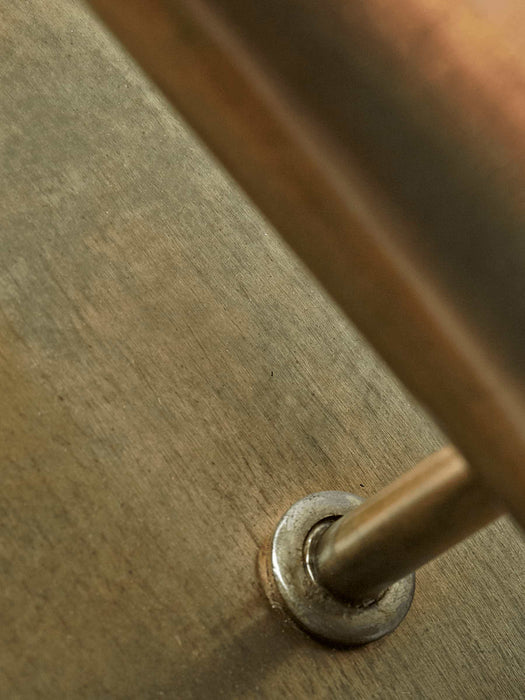 Round Antique Gold Wall Light