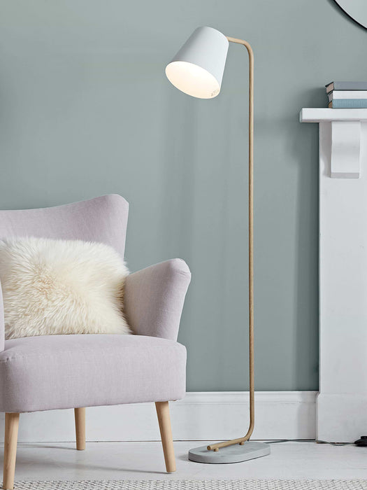 Concrete & Wood Floor Lamp