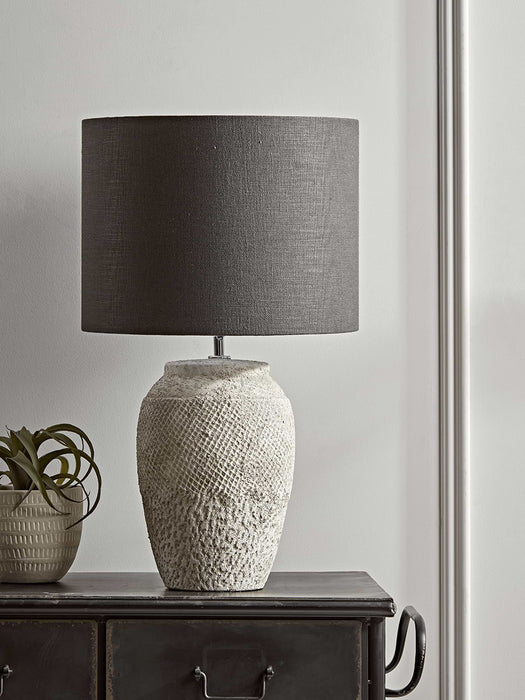 Black & Concrete Table Lamp