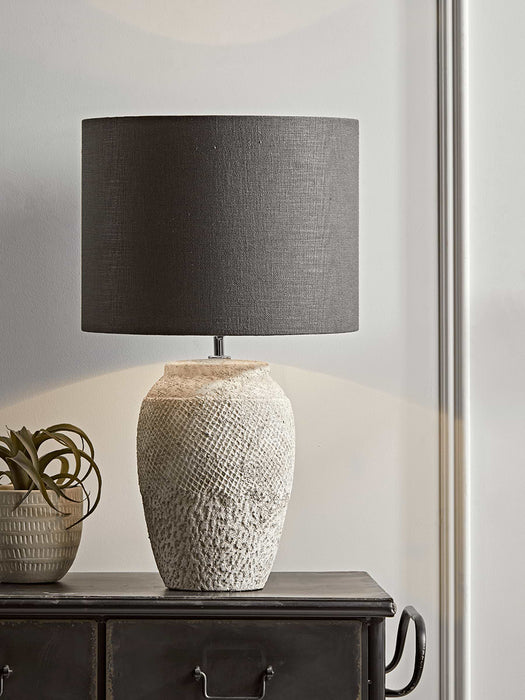 Black & Concrete Table Lamp