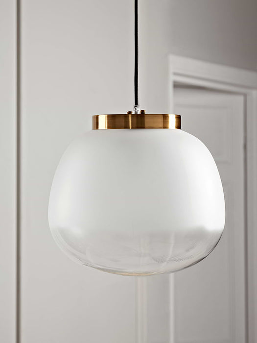 Frosted Ombre Glass Pendant