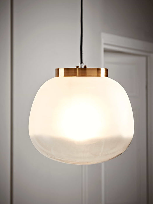 Frosted Ombre Glass Pendant