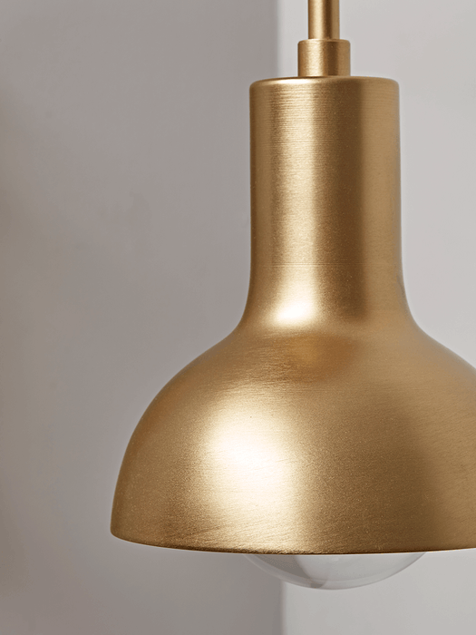 Open Bulb Wall Light - Brass