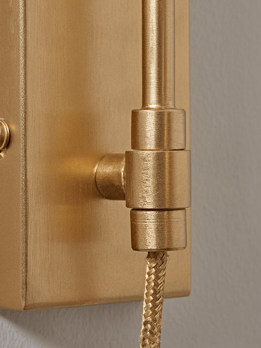 Open Bulb Wall Light - Brass