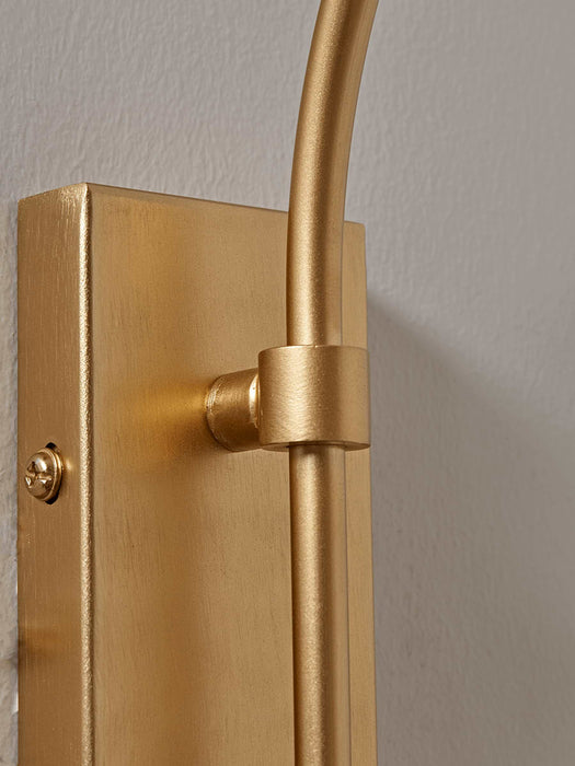 Open Bulb Wall Light - Brass