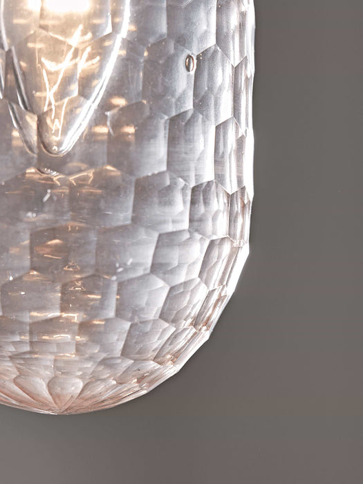 Blush Brass Textured Pendant