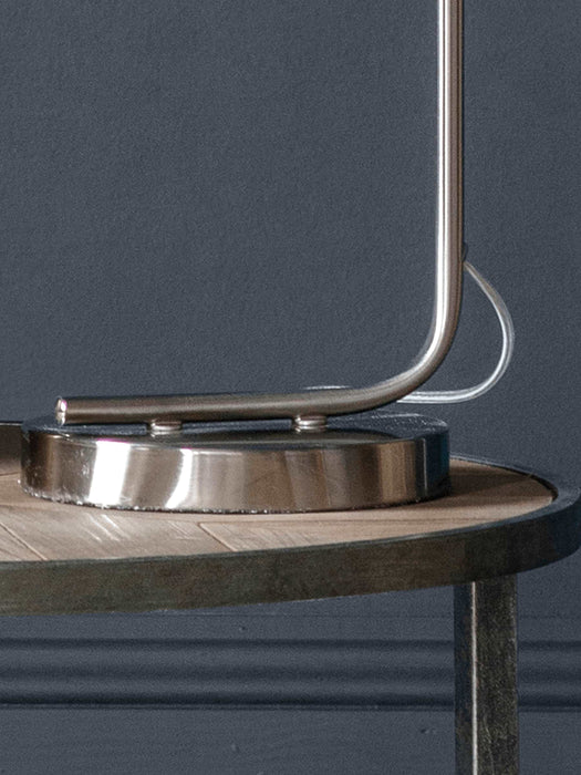 Industrial Desk Lamp - Brushed Silver