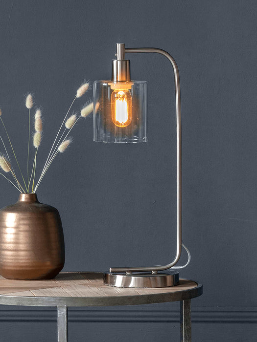 Industrial Desk Lamp - Brushed Silver