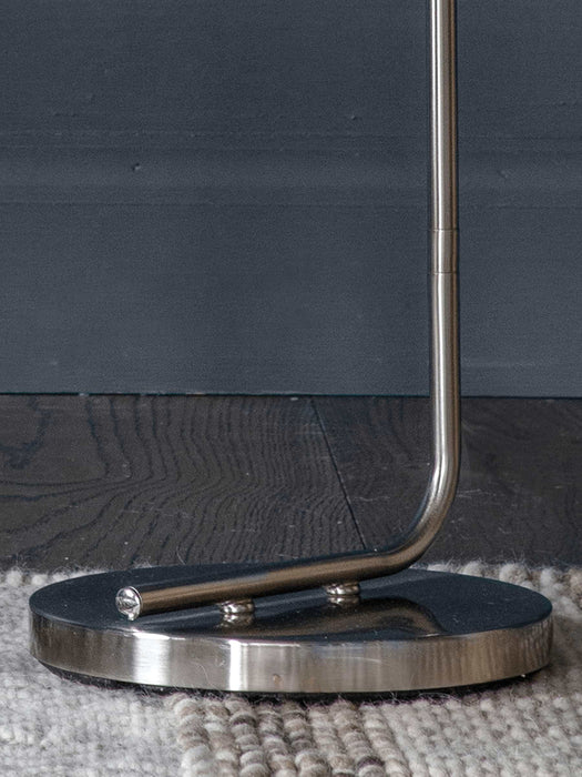 Industrial Floor Lamp - Brushed Silver