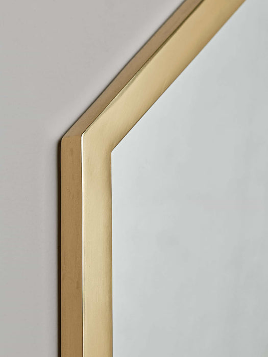 Brass Octagonal Mirror