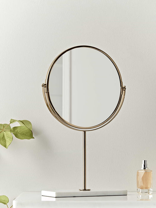 Brass & Marble Table Mirror