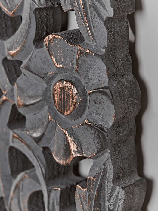 Handcarved Wooden Mirror