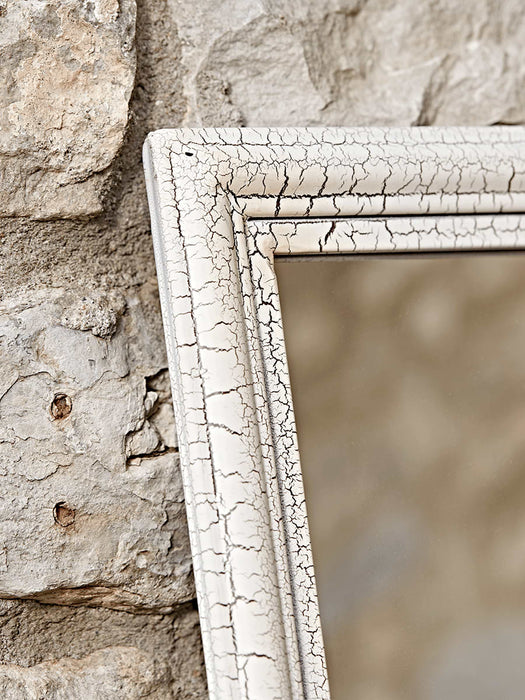 Outdoor White Rectangular Mirror