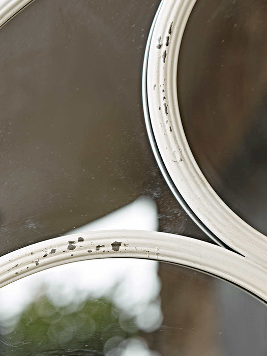 Outdoor White Arch Mirror
