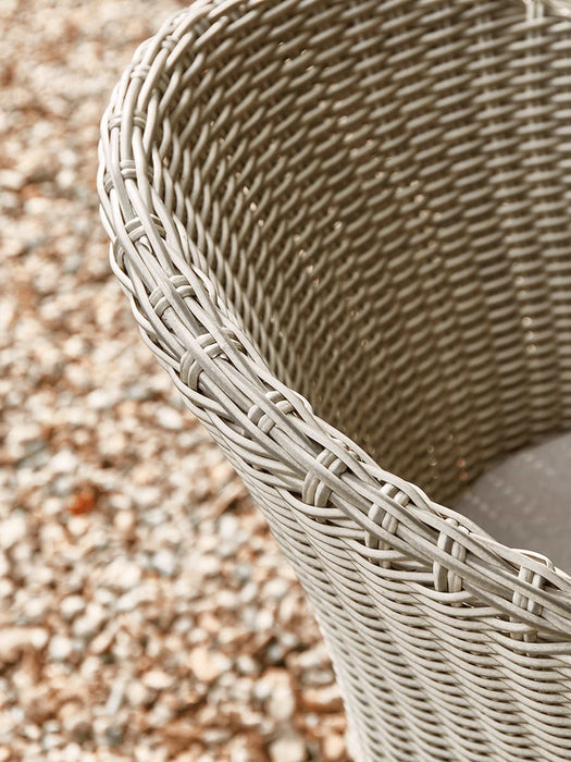Two Faux Rattan Dining Chairs
