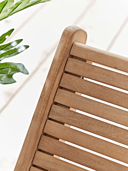 Indoor Outdoor Acacia Lounge Chair