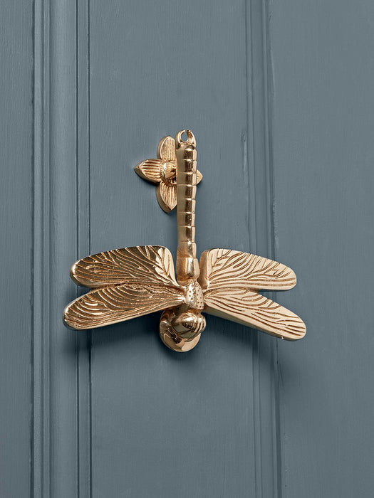 Dragonfly Door Knocker â€“ Solid Brass