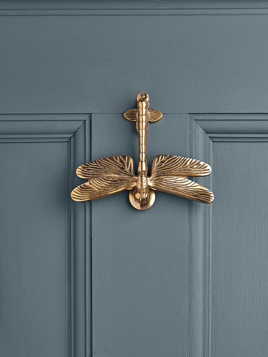 Dragonfly Door Knocker â€“ Solid Brass
