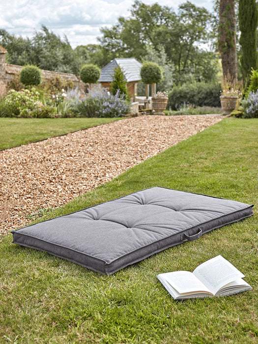 Indoor Outdoor Floor Cushion - Soft Grey