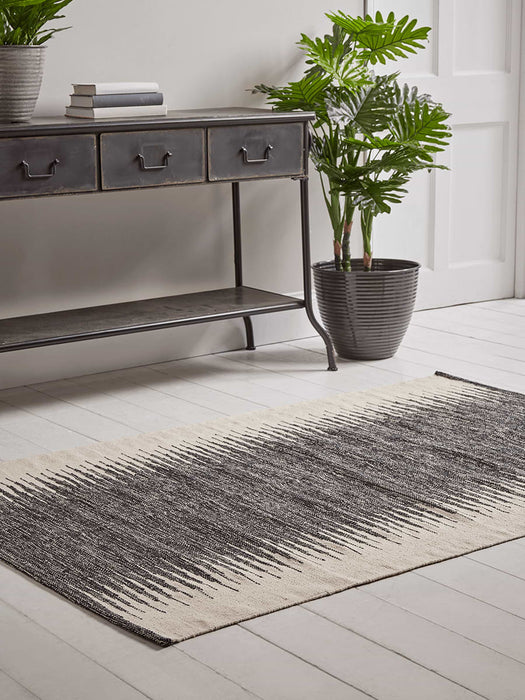 Monochrome Panelled Rug