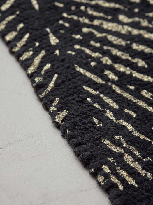 Navy Deco & Palm Rug