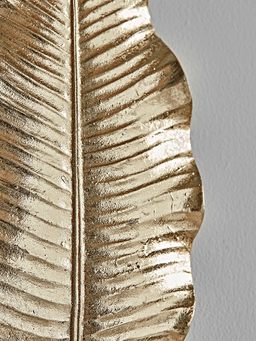 Two Brass Leaf Hooks