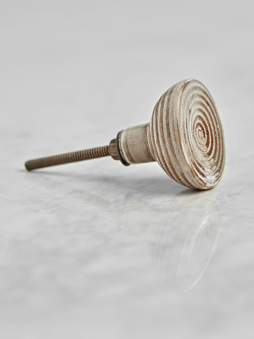 Spiral Porcelain Knob