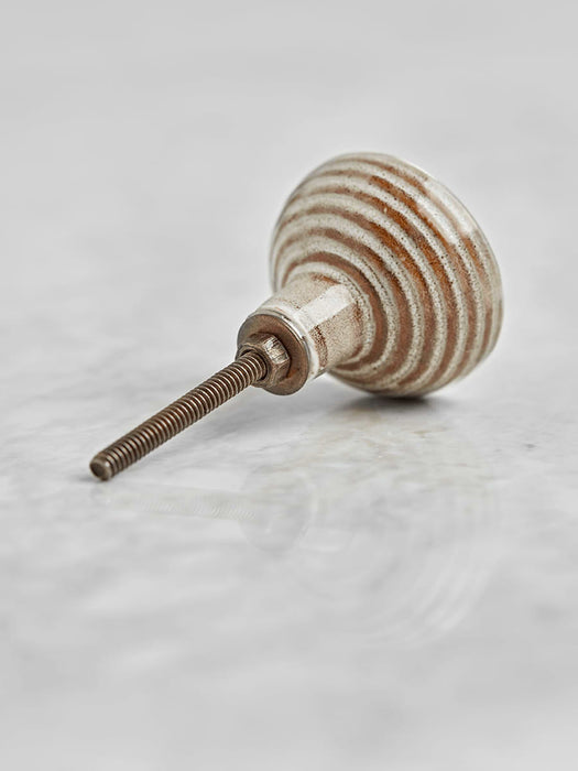 Spiral Porcelain Knob