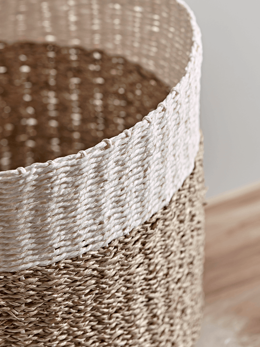 Three Monochrome Dipped Baskets