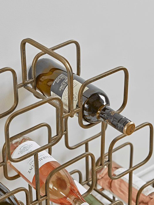 Brass Standing Wine Rack