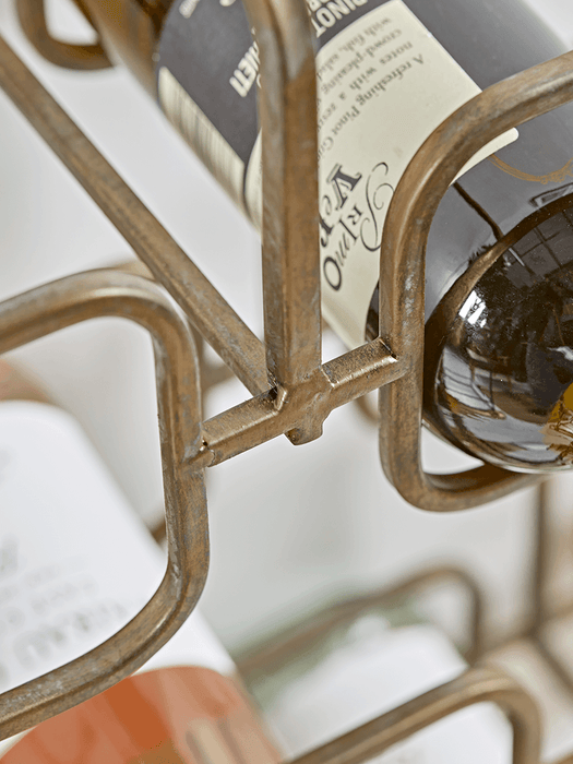 Brass Standing Wine Rack