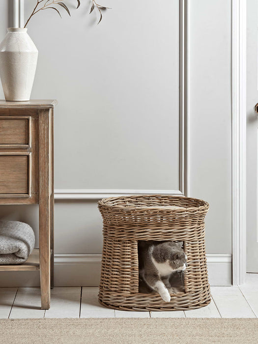 Round Rattan Pet Bunk Bed