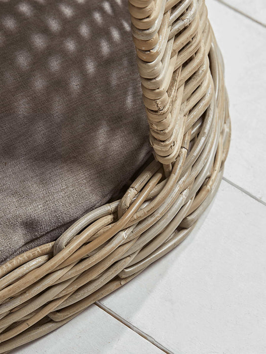 Round Rattan Pet Bunk Bed