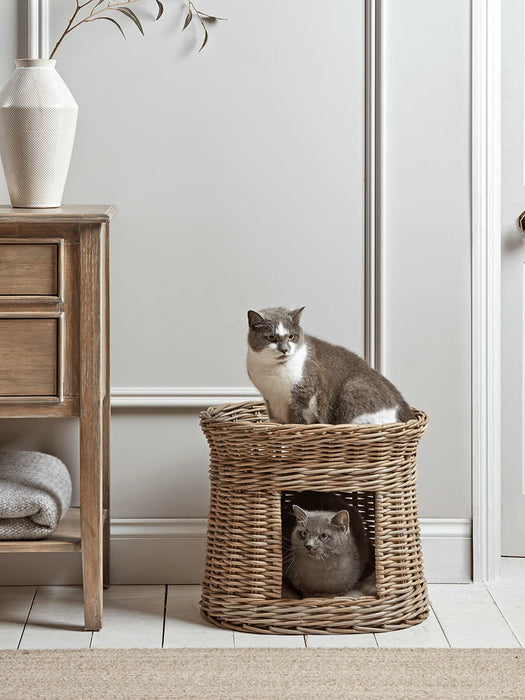Round Rattan Pet Bunk Bed