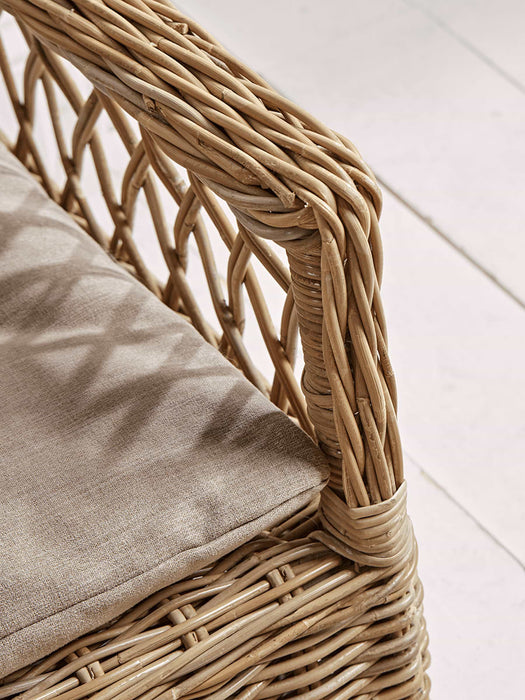 Open Weave Round Rattan Pet Basket