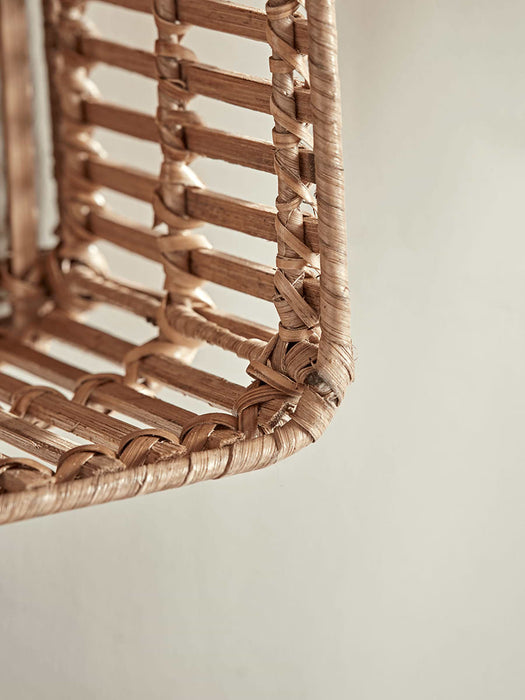 Flat Rattan Shelf Unit - Tall