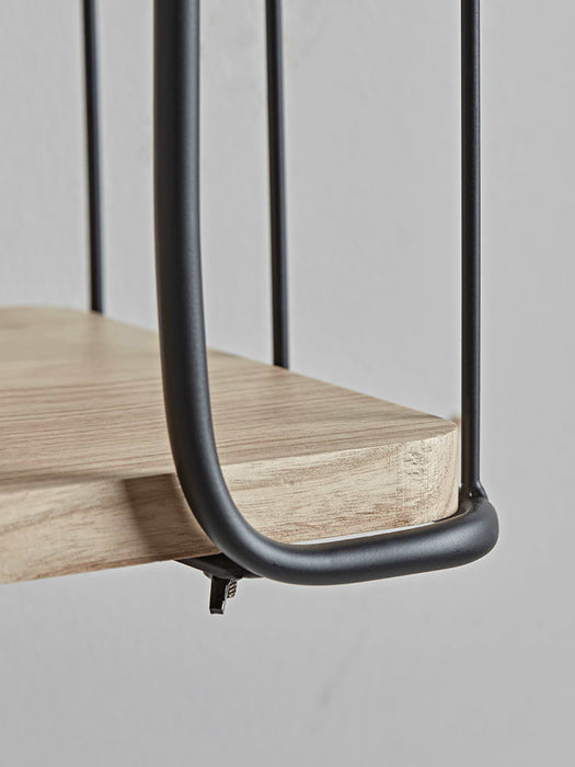 Industrial Wood & Metal Shelf Unit - Small