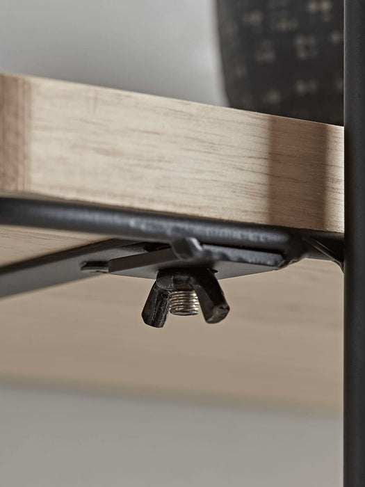 Industrial Wood & Metal Shelf Unit - Small