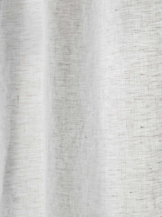 Washed Linen Curtain Pair - Soft Grey