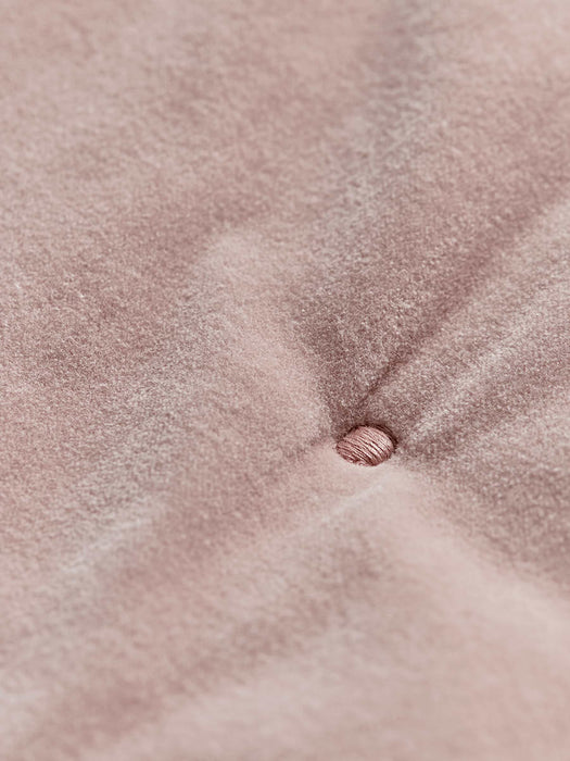 Lightweight Velvet & Linen Kingsize Quilt - Dusky Pink