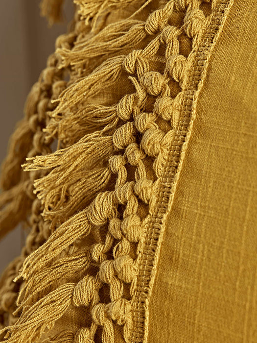 Double Fringed Cushion