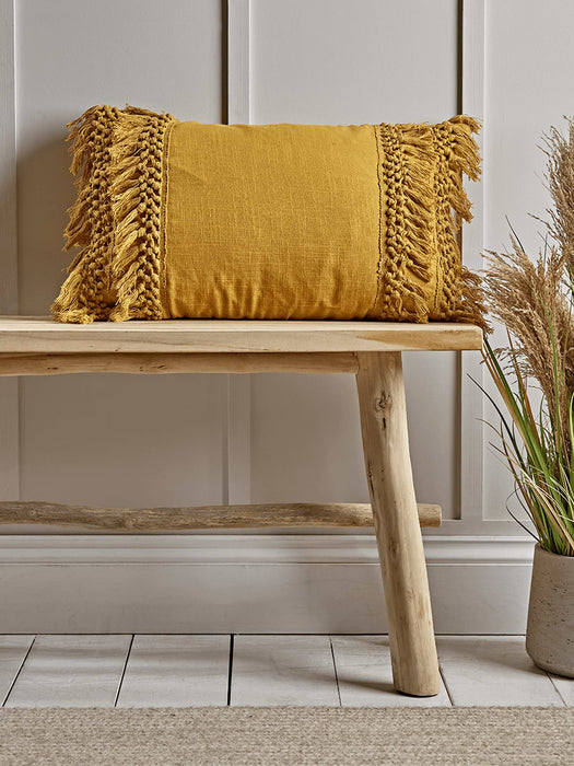 Double Fringed Cushion