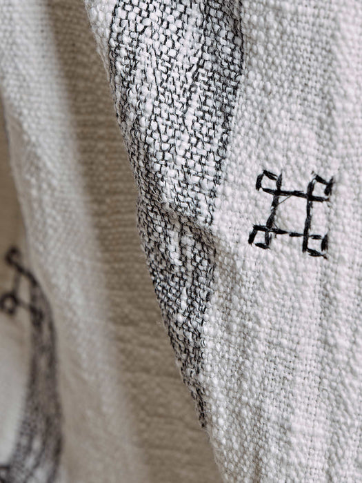 Monochrome Striped Throw