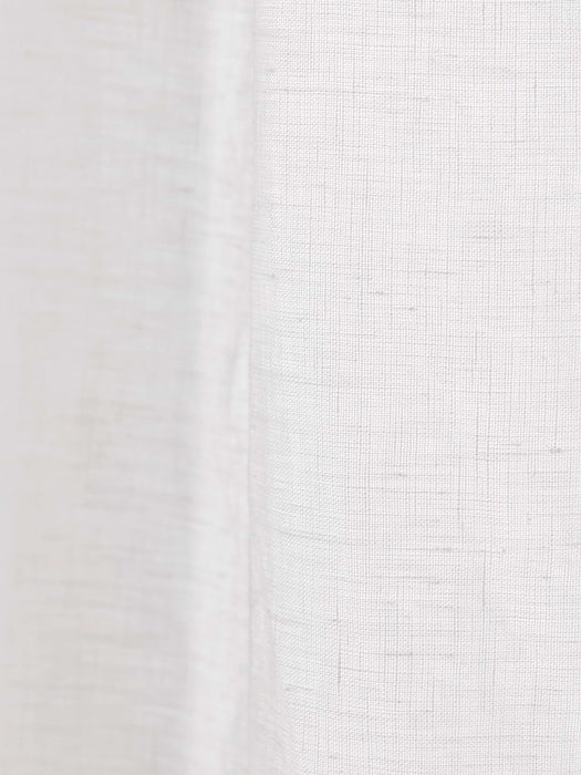 Washed Linen Curtain Pair - White